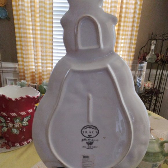 NWT Tracy Porter "Jolly Ol' Snowy" Large Snowman Serving Platter - Picture 2 of 7